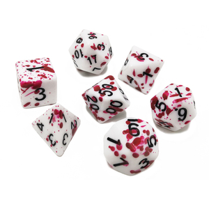 Dark DICE Red Spray-Painted DND/<span class=keywords><strong>RPG</strong></span> DICE thiết lập cho hội đồng quản trị trò chơi - Product Image 1