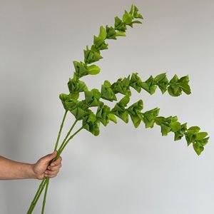 Bouquet de fleurs artificielles en coquillages Meng Jie, feuillage vert en PVC pour décorations florales - Product Image 4