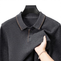Pulls épais Fufei pour hommes, color-block, pour hommes d'âge mûr, automne/hiver, décontracté chic, tricot à manches longues, base de collection