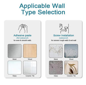 Nouveau Design Crochets de barre transversale en plastique auto-adhésifs <span class=keywords><strong>Support</strong></span> de <span class=keywords><strong>rideau</strong></span> <span class=keywords><strong>pour</strong></span> <span class=keywords><strong>support</strong></span> de tringle à <span class=keywords><strong>rideau</strong></span> <span class=keywords><strong>sans</strong></span> perçage - Product Image 6