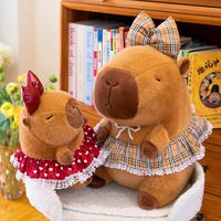 Nouvelle Peluche Adorable Capybara Couple Rembourrée en Coton PP, Coussin, Cadeau d'Anniversaire, Vente en Gros, 14 Ans et plus
