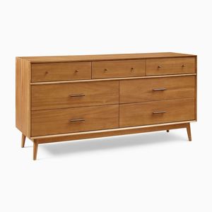 Panel Wooden Furniture Mid-century Design <strong>Brown</strong> Comodas <strong>Dressing</strong> <strong>Table</strong> for Bedroom - Product Image 1
