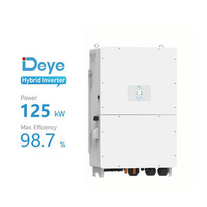 <span class=keywords><strong>Inversor</strong></span> Solar Híbrido China Deye de 125kw Trifásico, Onda Sinusoidal Pura, Eficiencia Máxima del 98.7%, <span class=keywords><strong>Inversor</strong></span> Solar para Uso Industrial - Product Image 1