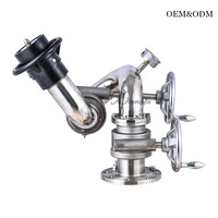Canon à eau pour camion Xiangfa avec poignée/roue, construction en acier inoxydable et alliage d'aluminium, taille DN150, pour incendies de classe A/B