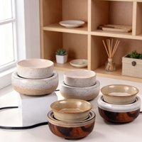Diffuseur de cire électrique en céramique pour la maison, brûleur de cire parfumée pour aromathérapie, cubes de cire parfumés, cadeau décoratif