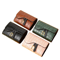Portefeuille pour femme, nouveau modèle 2025, best-seller, exquis, haut de gamme, multi-cartes, petit format, luxe léger, motif crocodile, niche