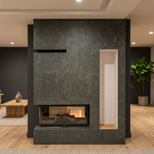 Revêtement mural intérieur moderne en pierre d'ardoise flexible écologique Triton Stones, 2 mm, dos en résine, léger, imperméable - Product Image 3