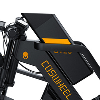 Bicicleta Eléctrica superrunner de alta calidad, 20 pulgadas, 7 velocidades, aleación de aluminio, freno de disco para bicicleta de montaña, novedad de 2023