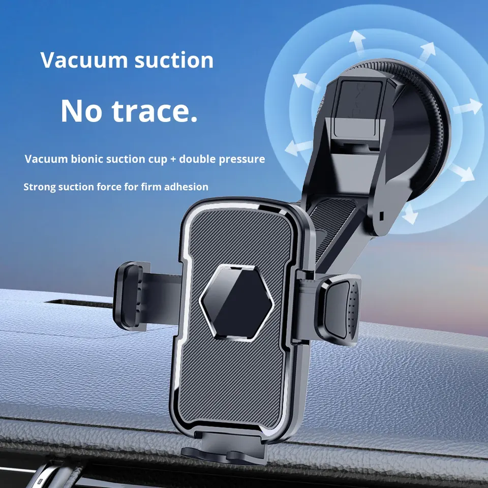 Universal BB01 Car Phone Holder - 3-in-1 Vacuum Suction Cup Mount by LOTZI