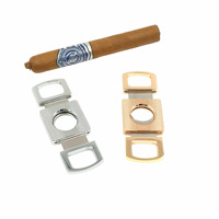 Coffret Cadeau Meiqie : Coupe-Cigares Portable de Luxe Léger en Acier Inoxydable à Double Lame avec Accessoires de Découpe