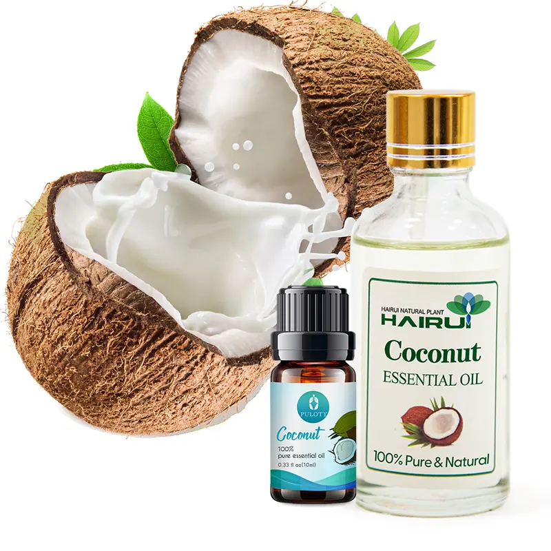 Hairui Groothandel Kokosnoot Body Olie Voor Huidverzorging Pure Organische Gefractioneerde Maagdelijke Kokosolie