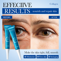 Crème pour les yeux anti-âge FAYANKOU à la marque privée, collagène et peptides, effet instantané anti-rides, élimination des poches sous les yeux, des cernes, raffermissante, liftante