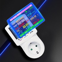JIUJI Smart Home Tuya App Contrôle à distance Affichage du coût des kWh en temps réel Prise EU 16A WiFi Compteur intelligent Disjoncteur CE