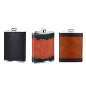 Tùy chỉnh 6oz 7Oz 8oz laserable Da Thép không gỉ rượu Rượu <span class=keywords><strong>Flask</strong></span> Hip <span class=keywords><strong>Flask</strong></span> cho rượu whisky - Product Image 2