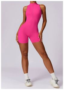Vendita calda da donna con Logo personalizzato a schiena aperta abbigliamento attivo da donna tuta sportiva per allenamento in palestra tuta da Yoga in un pezzo - Product Image 6