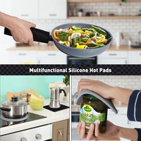 Tapis de dessous de plat en silicone résistant à la chaleur Supports de pot antidérapants Tapis de protection de table en silicone