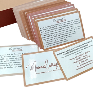 कारखाने मूल्य कस्टम व्यक्तिगत डिजाइन उच्च गुणवत्ता वाले चमकदार लैमिनेशन महिलाओं स्व पुष्टि कार्ड गेम - Product Image 3