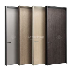 Puertas Interiores de Melamina de Diseño, Resistentes al Fuego, de Alta Gama, Hechas en China, para Hoteles Modernos, Puertas de Aluminio y Madera - Product Image 5
