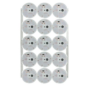 Placa de Circuito Impreso de Aluminio Zhengsen de Una Sola Capa, 1oz de Cobre, Máscara de Soldadura Blanca, Almohadilla de Estaño Plomada, No Retardante de Llama - Product Image 1