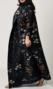 Miyake <strong>Open</strong> <strong>Abaya</strong> 2026 Pleated Large Size Modest Coat Style Long Robe Pour Femme Casual Muslim Elegent Abayas Designing Clothes - Product Image 6