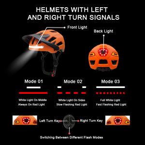 Cascos de Ciclismo para Adultos al Por Mayor con Certificación CE, <span class=keywords><strong>Casco</strong></span> de <span class=keywords><strong>MTB</strong></span> con Lente Magnética, <span class=keywords><strong>Casco</strong></span> de Bicicleta de Seguridad con LED Recargable - Product Image 2
