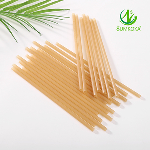 Cannucce SUMKOKA in bagassa di canna da zucchero, compostabili, biodegradabili, in fibra vegetale, confezionate singolarmente. - Product Image 2
