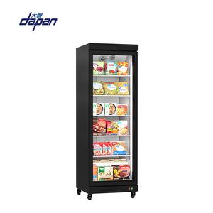 Congelador vertical comercial de una sola temperatura con puerta de vidrio para exhibición de helados, carne, mariscos y res - Product Image 2