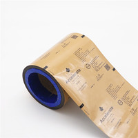 Film en rouleau imprimé sur mesure pour emballage de café, film d'emballage alimentaire en aluminium/sachet plastique laminé pour emballage de snacks