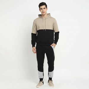 Felpe alla Moda Bicolore per Uomo, Taglie Grandi, Abbigliamento Casual Quotidiano di Alta Qualità - Product Image 1