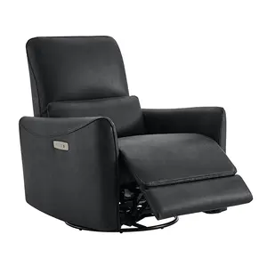 Fabrika toptan tembel çocuk Modern siyah güç elektrikli Recliner kanepe sandalye masaj ve ısı ile oturma odası mobilya için