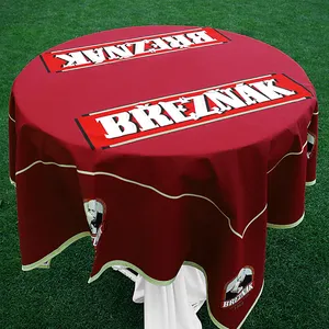 Custom Print Size Fitted Table Cover For Booth Custom 6ft Or 8ft Table Cloth Printing For Exhibition Event