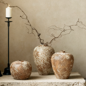 <span class=keywords><strong>Vase</strong></span> en céramique vintage artisanal <span class=keywords><strong>de</strong></span> grande taille, style Wabi-Sabi rustique Zen, pièce décorative, <span class=keywords><strong>vase</strong></span> en terre cuite, arrangement floral artisanal, hôtel - Product Image 6