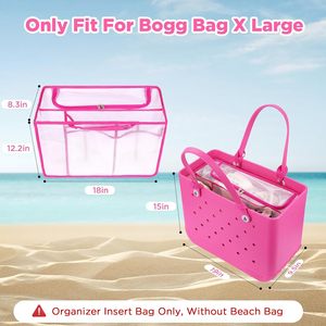 <b>Beach</b> Bag Organizer Insert for Bogg Bag X Large Waterproof EVA Insert Divider Pouch for Original XL Bogg Bags <b>Accessories</b> - Product Image 2
