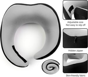 Oreiller en mousse à mémoire de forme en U personnalisable, à récupération lente, portable et pliable, pour le voyage, le bureau et la sieste - Product Image 6