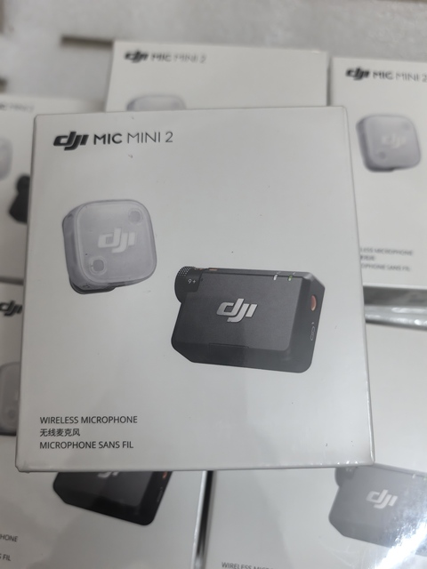 Original Wireless DJ I Mic Mini 2 (1 TX + 1 RX)Compatible iPhone Android Camera 48H Battery for Vlog Interview Live