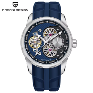 นาฬิกา Pagani Design รุ่น PD-YS022 ใหม่ล่าสุด นาฬิกาข้อมือผู้ชาย ระบบตูร์บิญอง โครงกระดูก นาฬิกาอัตโนมัติ สายยาง นาฬิกาจักรกลสำหรับผู้ชาย ของขวัญ - Product Image 1