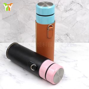 Funda de Cuero Retro para Termo, Cosida a Mano, Personalizada, Antideslizante, Aislante del Calor, para Exteriores - Product Image 3