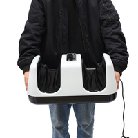 Masseur électrique pour les pieds, les jambes et les mollets, à rouleaux, pour la maison, relaxation, chauffage, avec télécommande, écran tactile LCD