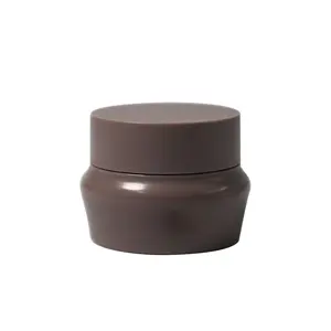 5g琥珀色塑料化妆品罐防漏容器，带盖，用于奶油，乳液，粉末，软膏