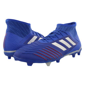 Chaussures Adidas Predator 19.2 Terrain Ferme pour Hommes, Taille 7, Couleur : Bleu Audacieux/Métallique Argenté/Bleu Football - Product Image 2
