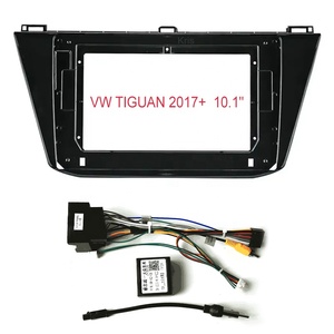 Pour VW <span class=keywords><strong>TIGUAN</strong></span> <span class=keywords><strong>2017</strong></span> + voiture stéréo Radio Audio tableau de bord DVD CD Fascia plaque panneau cadre remplacement - Product Image 1