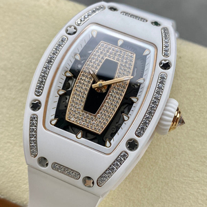 นาฬิกาธุรกิจระบบกลไกสำหรับผู้ชายรุ่น RM07-01 สุดหรู พร้อมหน้าปัดออนิกซ์สีดำและขอบตัวเรือนประดับเพชรเต็มวง - Product Image 3