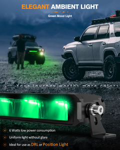 แท่งไฟ LED 30 40 50นิ้ว4x4ไฟ LED สีเขียวโค้งสำหรับรถบรรทุก - Product Image 2
