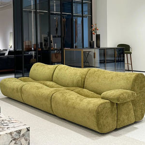 Sofá Seccional en Forma de L Reclinable de Diseño Minimalista Italiano, Muebles de Sala de Estar Modulares Modernos de Cuero Genuino - Product Image 4