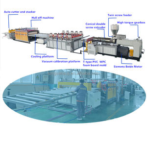 Wpc wpc דלת דלת לוח ביצוע מכונת ייצור מכונת החלקה החלקה על מכונת עץ פלסטיק מרוכבים - Product Image 4