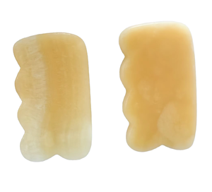 Gua sha en jade jaune - Product Image 1