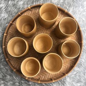 Tasse en bambou artisanale traditionnelle, écologique, vaisselle biodégradable pour les maisons modernes - Product Image 4