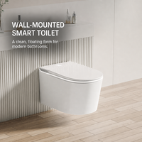 WC intelligent mural MWD avec distributeur de mousse intégré, hygiène UV, chasse d'eau à double vortex, design compact, vente en gros OEM
