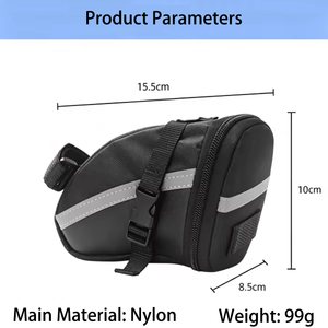 Sacoche de selle VTT, sacoche arrière de vélo en nylon imperméable à coque rigide, sacoche multifonctionnelle sous le siège pour le cyclisme - Product Image 6
