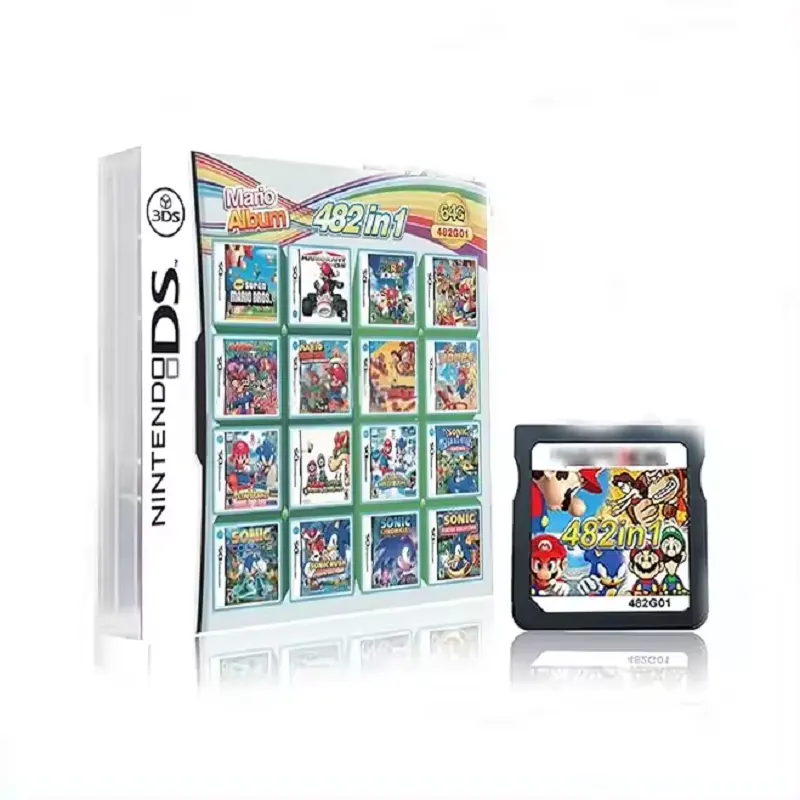 482 In 1 Voor Nintendo Ds//2DS/3DS/Dsi Video Game Cartridge Console Card